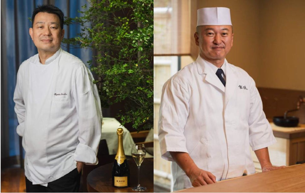 「KRUG FOUR HANDS DINNER」を二夜限定で開催 「Restaurant Ryuzu」飯塚隆太氏と日本料理「宮坂」宮坂展央氏が共演