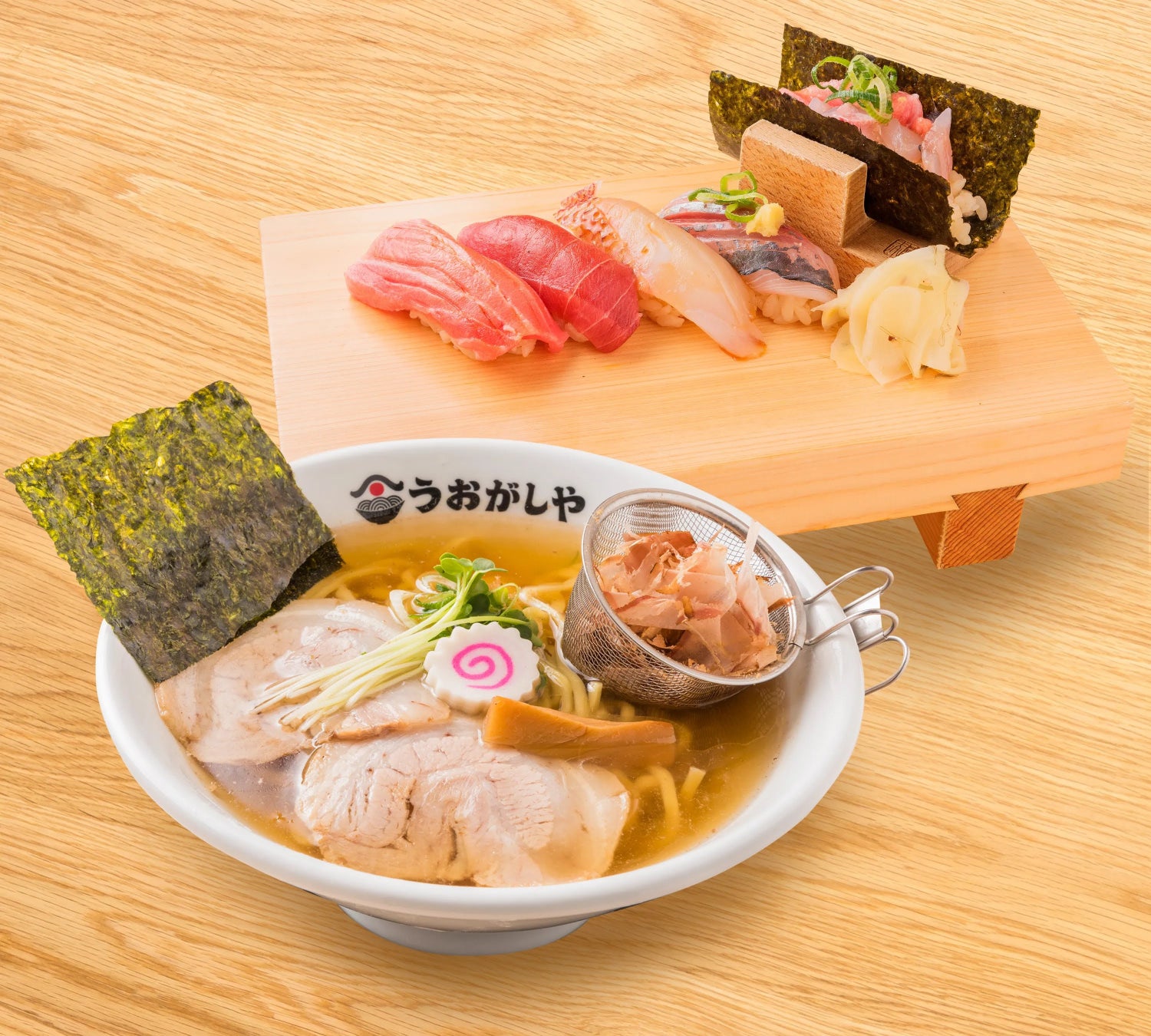【9月14日（月）グランドオープン】鮨もラーメンも本気で。豊洲・横浜市場直送の「鮨とラーメン うおがしや 大井町」が大井町駅前高架下に誕生！
