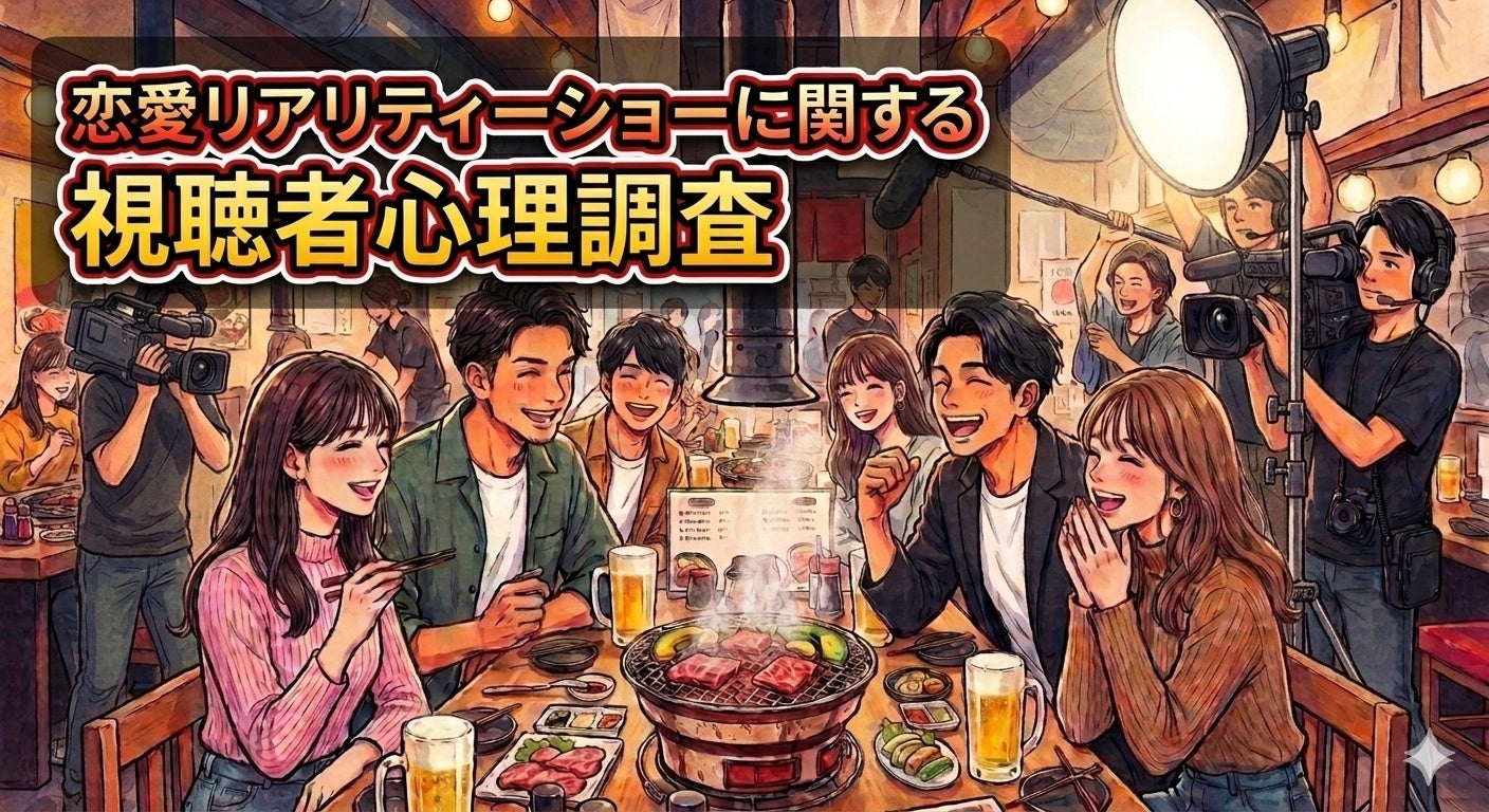 【調査リリース】「恋愛リアリティーショーに関する視聴者心理調査」をレポート