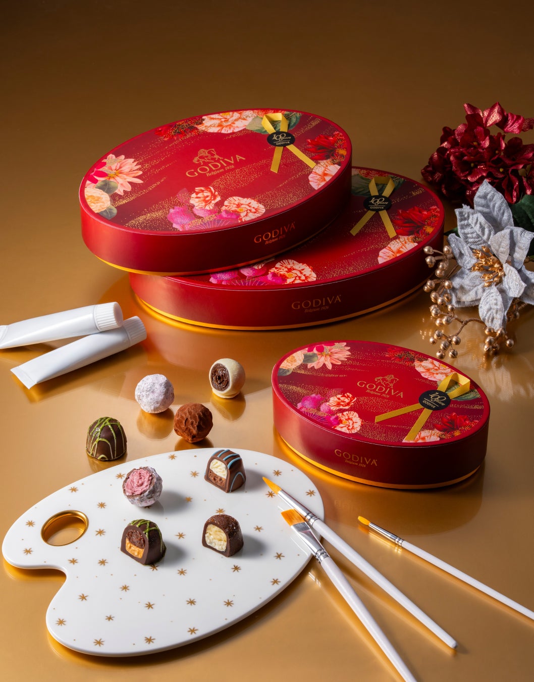 ゴディバ創業100周年記念！ゴディバのシェフが花咲かせた、アートとチョコレートの特別な物語「100周年 シェフ meets アート トリュフ コレクション」