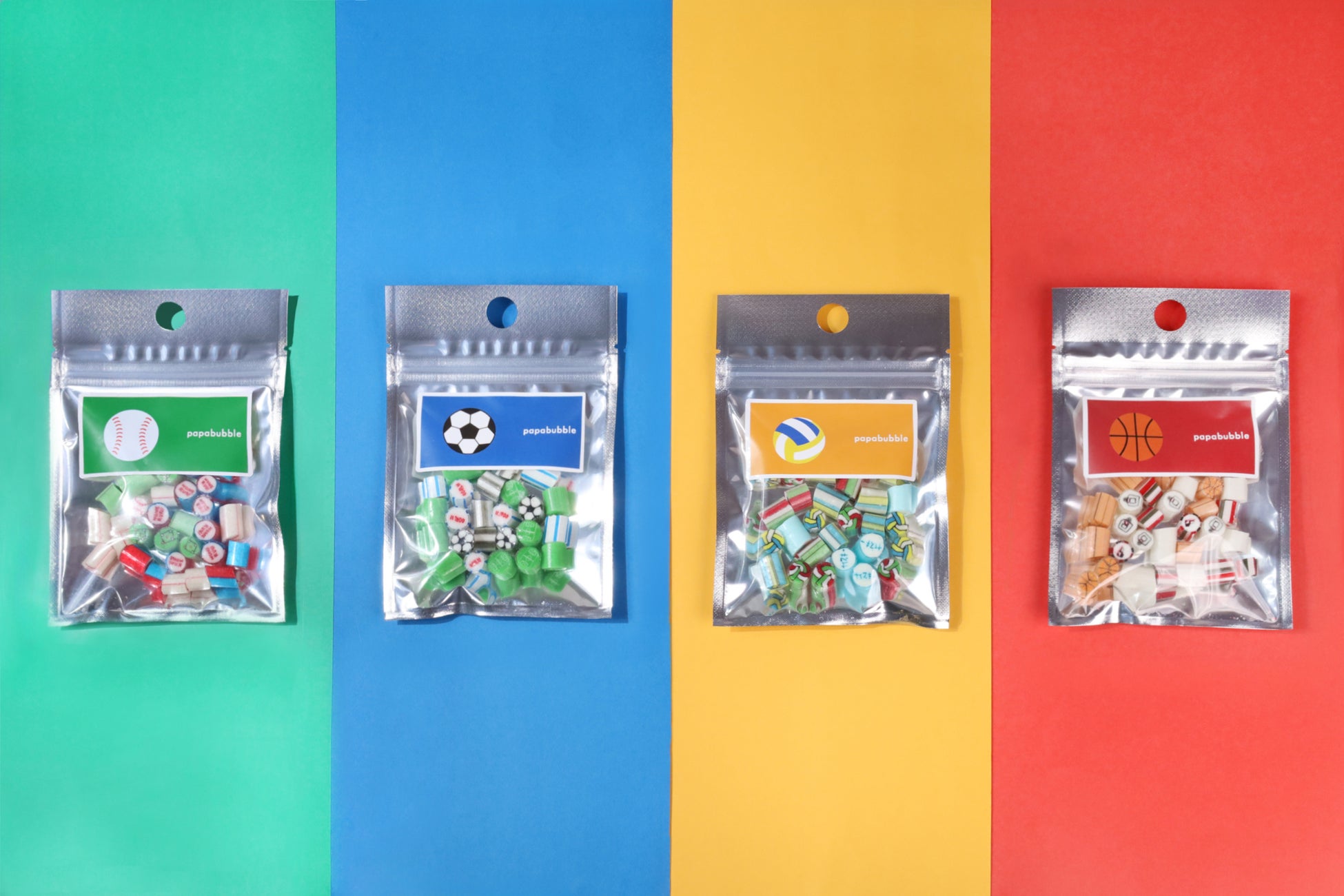 10月12日はスポーツの日！躍動感とワクワク感を詰め込んだキャンディミックスが登場　PAPABUBBLEのスポーツシリーズ　9月24日より発売