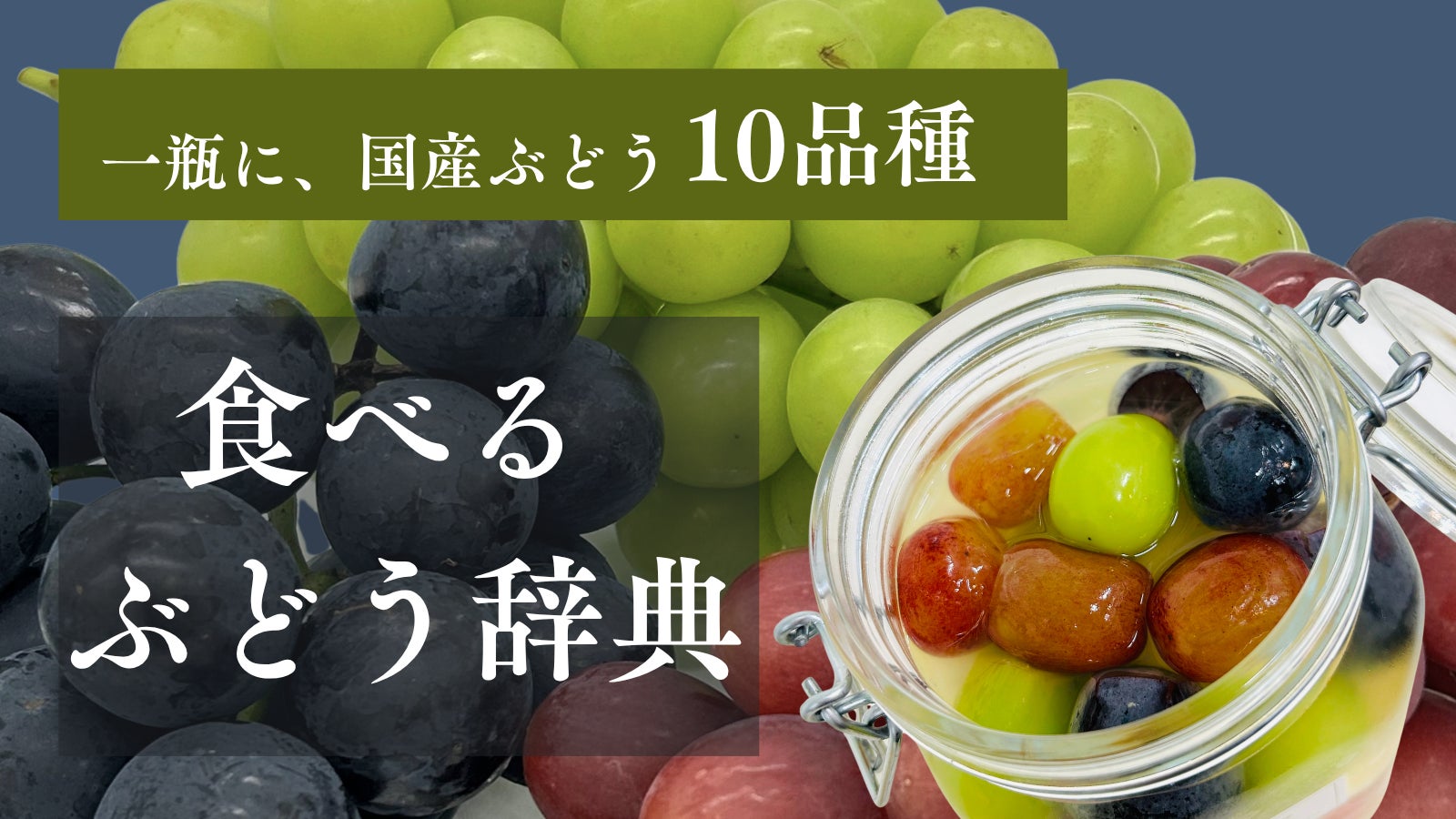 旬のぶどう10品種を一瓶に。味・香り・食感の違いを楽しむ『食べるぶどう辞典』2026年9月18日Makuake限定発売